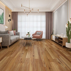 Asian Walnut Solid Hardwood Floor Hand Scraped Natural