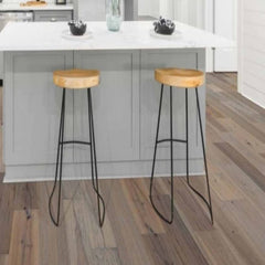 Echelon Reaction Engineered American Hickory Floor Synthesis Room