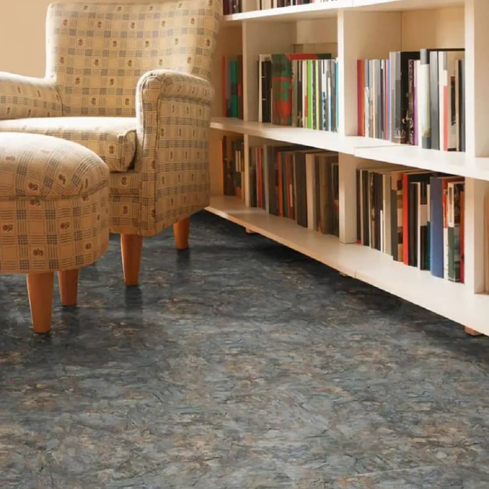 Perfection Classic Wood Pattern Luxury Vinyl Tile Floating Floors  Cheyenne Shale Room