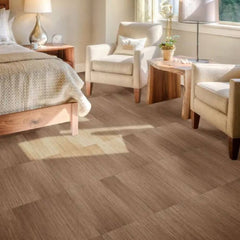 Perfection Classic Wood Pattern Luxury Vinyl Tile Floating Floors  Hickory Room