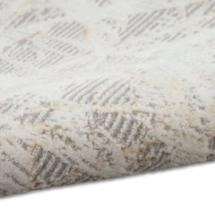 Calvin Klein Modern Abstract Rectangle Area Rug Rush Grey Ivory CK956 Made in Turkey