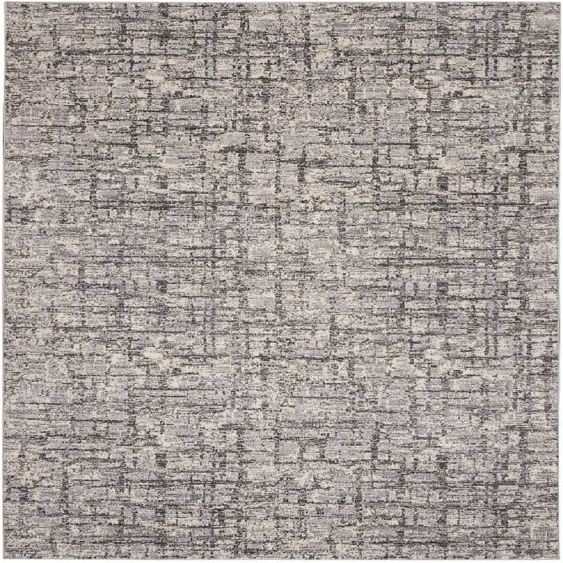Calvin Klein Modern Abstract Rectangle Area Rug Rush Ivory Grey CK952 Made in Turkey
