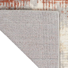 Calvin Klein Modern Abstract Rectangle Area Rug Rush Ivory Multicolor CK951 Made in Turkey