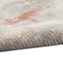 Calvin Klein Modern Abstract Rectangle Area Rug Rush Ivory Multicolor CK951 Made in Turkey