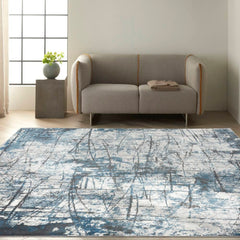 Calvin Klein Modern Abstract Rectangle Area Rug Vapor CK972 Made In Turkey