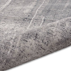 Calvin Klein Modern Abstract Rectangle Area Rug Vapor Grey Ivory CK970 Made in Turkey