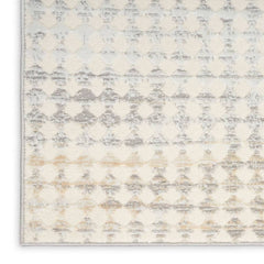 Calvin Klein Modern Geometric Rectangle Area Rug Rush Ivory Multicolor CK958 Made in Turkey