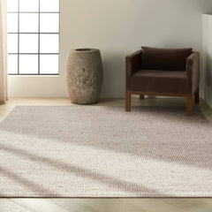Calvin Klein Beach Rectangle Area Rug Textured Dots Natural Made in India