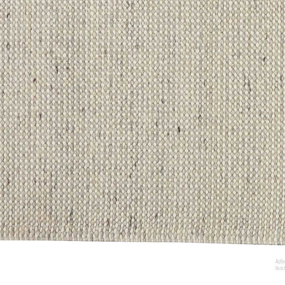 Calvin Klein Beach Rectangle Area Rug Textured Dots Sliver Made in India