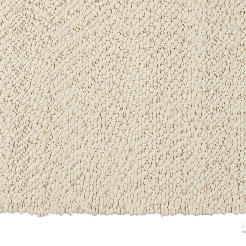 Calvin Klein Contemporary Solid Rectangle Area Rug Riverstone Ivory Made in India