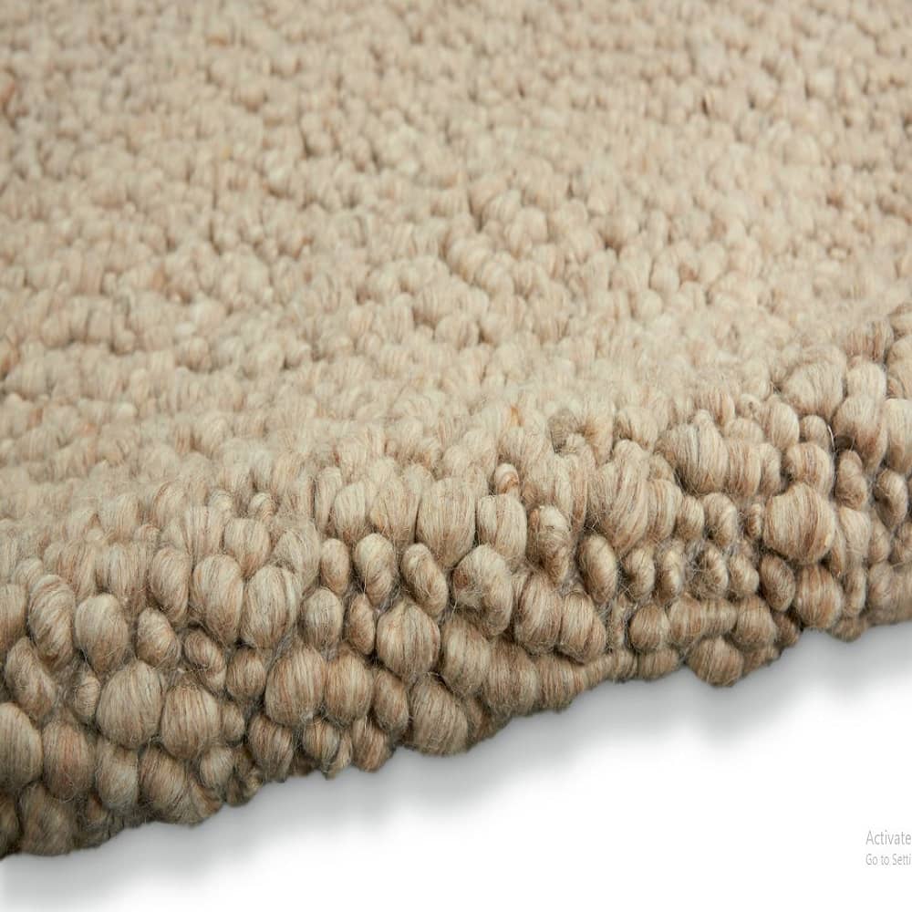 Calvin Klein Contemporary Solid Rectangle Area Rug Riverstone Mocha Made in India