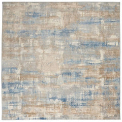 Calvin Klein Modern Abstract Rectangle Area Rug Rush Blue Beige CK951 Made in Turkey