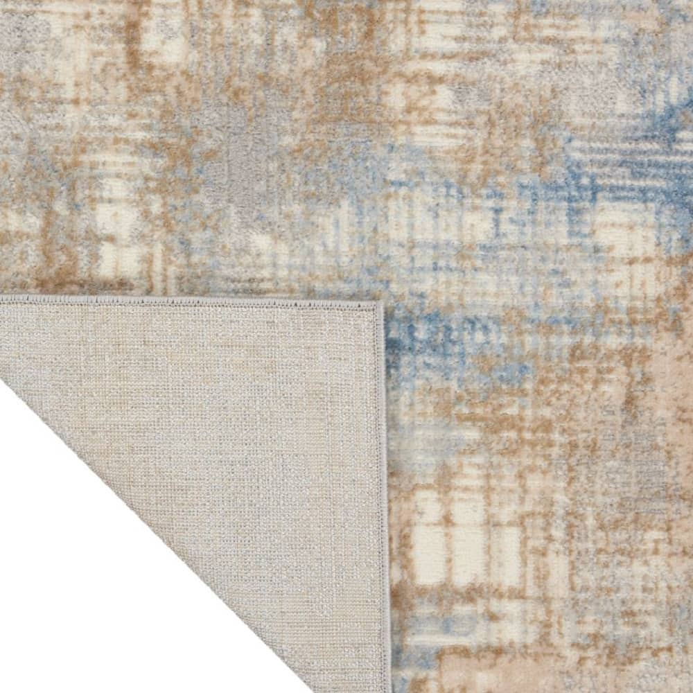 Calvin Klein Modern Abstract Rectangle Area Rug Rush Blue Beige CK951 Made in Turkey