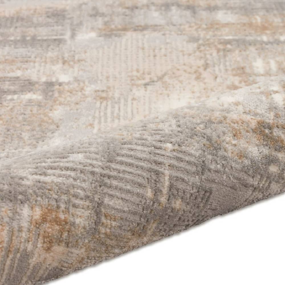 Calvin Klein Modern Abstract Rectangle Area Rug Rush Grey Beige CK951 Made in Turkey