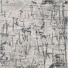 Calvin Klein Modern Abstract Rectangle Area Rug Vapor Ivory Grey CK972 Made In Turkey