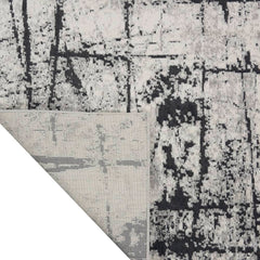 Calvin Klein Modern Abstract Rectangle Area Rug Vapor Ivory Grey CK972 Made In Turkey