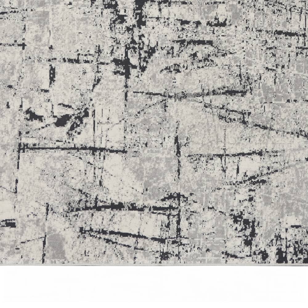 Calvin Klein Modern Abstract Rectangle Area Rug Vapor Ivory Grey CK972 Made In Turkey