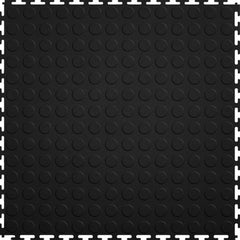 Perfection Coin Luxury Vinyl Tile Floating Floor Black