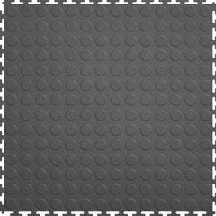 Perfection Coin Luxury Vinyl Tile Floating Floor Dark Grey
