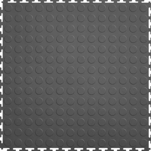 Perfection Coin Luxury Vinyl Tile Floating Floor Dark Grey