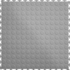 Perfection Coin Luxury Vinyl Tile Floating Floor Light Grey