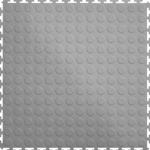 Perfection Coin Luxury Vinyl Tile Floating Floor Light Grey