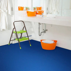 Perfection Coin Luxury Vinyl Tile Floating Floor Blue