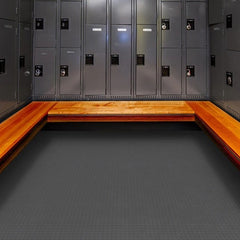 Perfection Coin Luxury Vinyl Tile Floating Floor Dark Grey