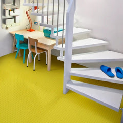 Perfection Coin Luxury Vinyl Tile Floating Floor Yellow