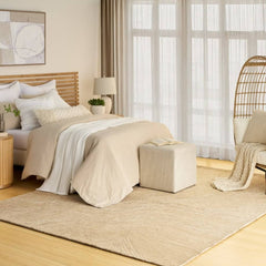 DKNY Modern Abstract Pattern Rectangle Area Rug Pure Angles Made in India