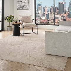 DKNY Stylish Abstract Rectangle Area Rug Central Park West Beige Made in Turkey