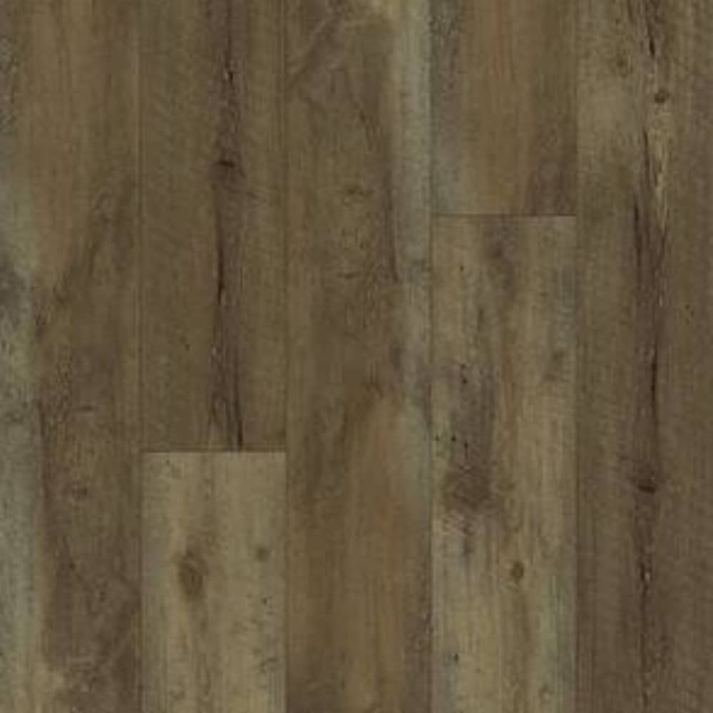 Suelo de vinilo de tablones anchos resistente al agua AquaShield SPC, roble tostado DS-104 