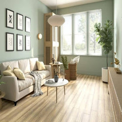 GreenHaven Hand Scraped Bamboo Floor Terracotta Twilight Radiant Heat Compatible Room