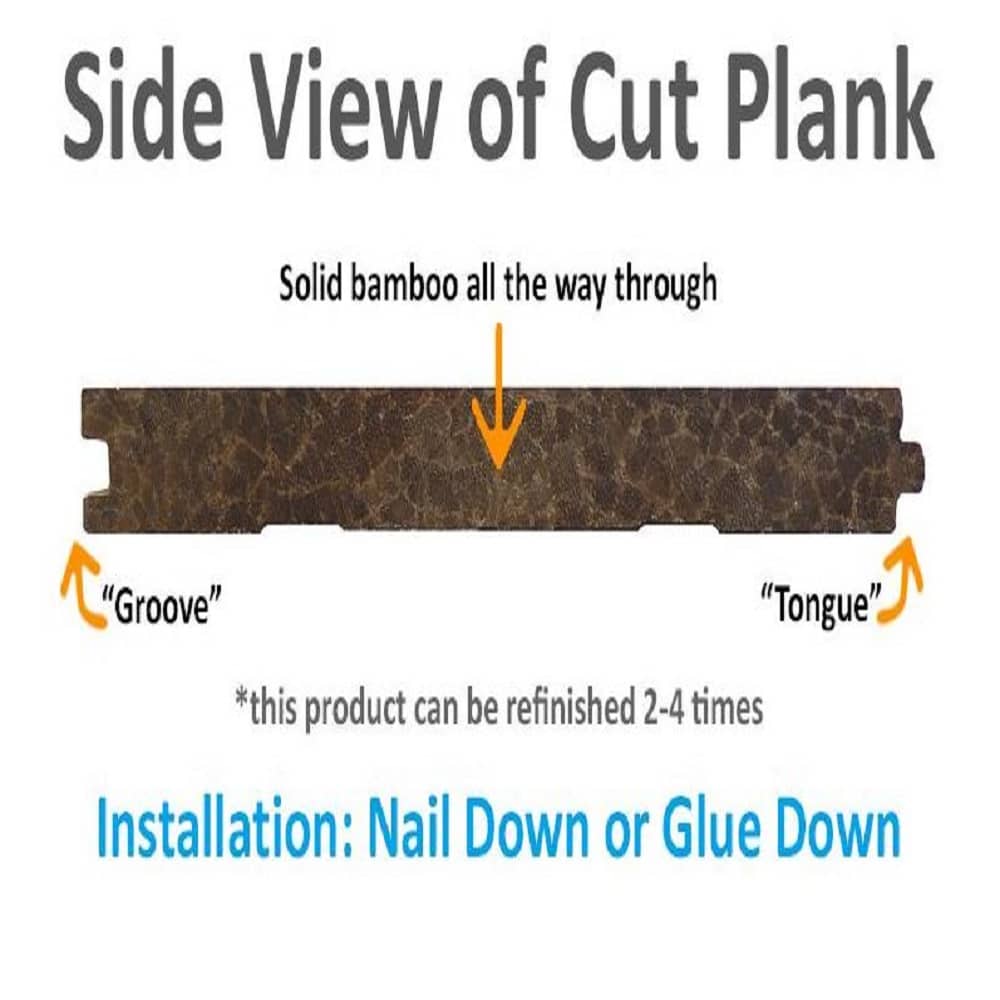 GreenHaven Hand Scraped Bamboo Floor Terracotta Twilight Radiant Heat Compatible