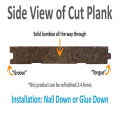 GreenHaven Hand Scraped Bamboo Floor Terracotta Twilight Radiant Heat Compatible
