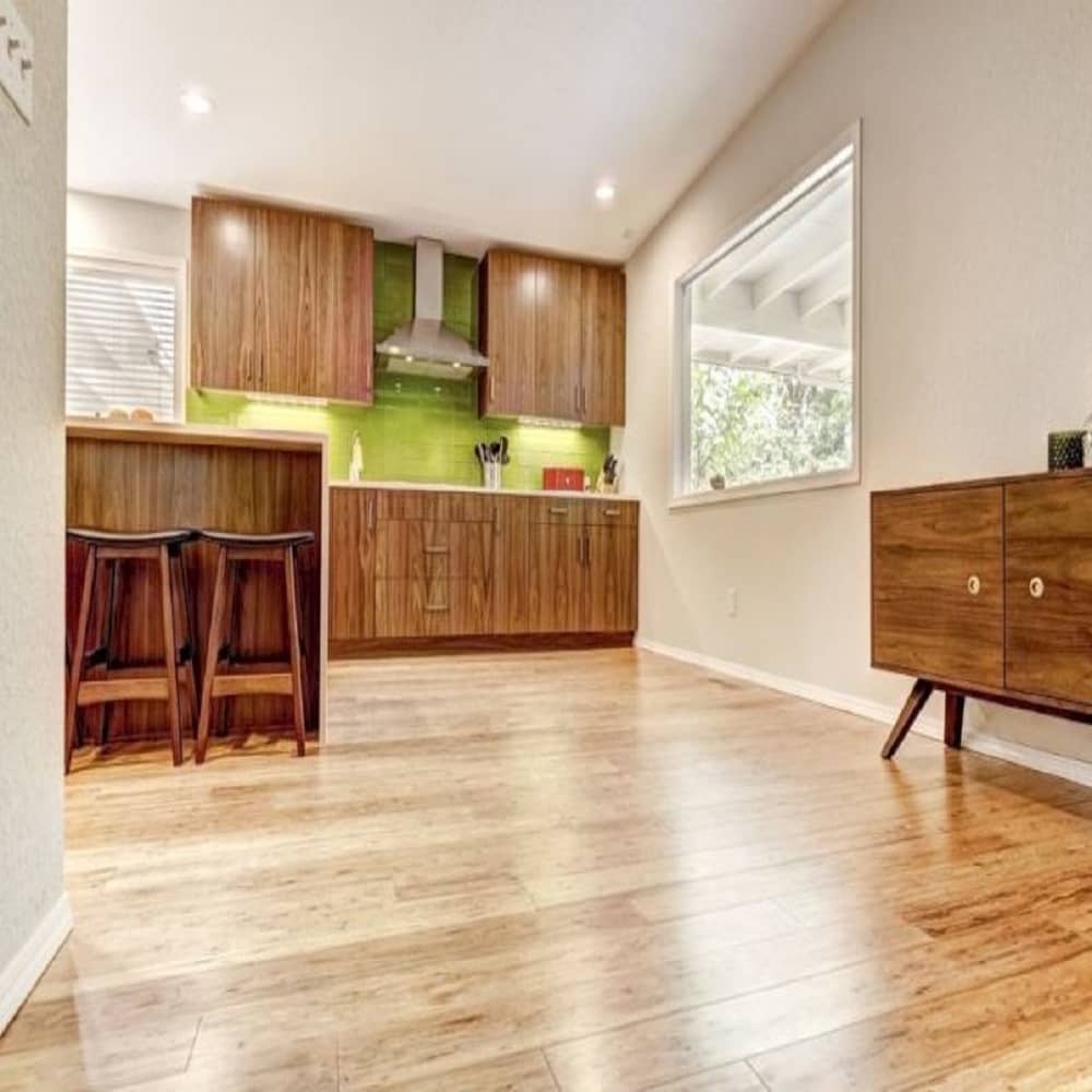 GreenHaven Smooth Eucalyptus Floor Tupelo Honey  Wide Plank Room