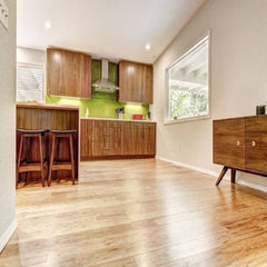 GreenHaven Smooth Eucalyptus Floor Tupelo Honey  Wide Plank Room