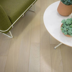 Indusparquet Premium Solid Hardwood Floor Brazilian Oak Mystic White