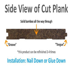 MFH GreenHaven Carbonized Bamboo Floor Hand Scraped Antiqued  Radiant Heating Compatible