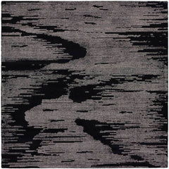 Michael Amini Modern Abstract Rectangle Area Rug Ma30 Star Black Ivory SMR02 Made In India