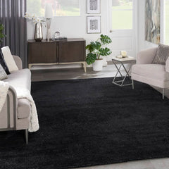 Michael Amini Modern Abstract Rectangle Area Rug Ma30 Star Black SMR01 Made In India