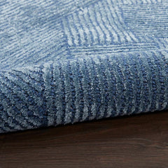 Michael Amini Modern Abstract Rectangle Area Rug Ma30 Star Blue SMR01 Made In India