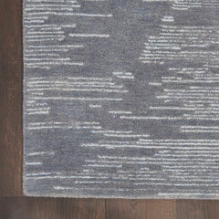 Michael Amini Modern Abstract Rectangle Area Rug Ma30 Star Blue SMR02 Made In India