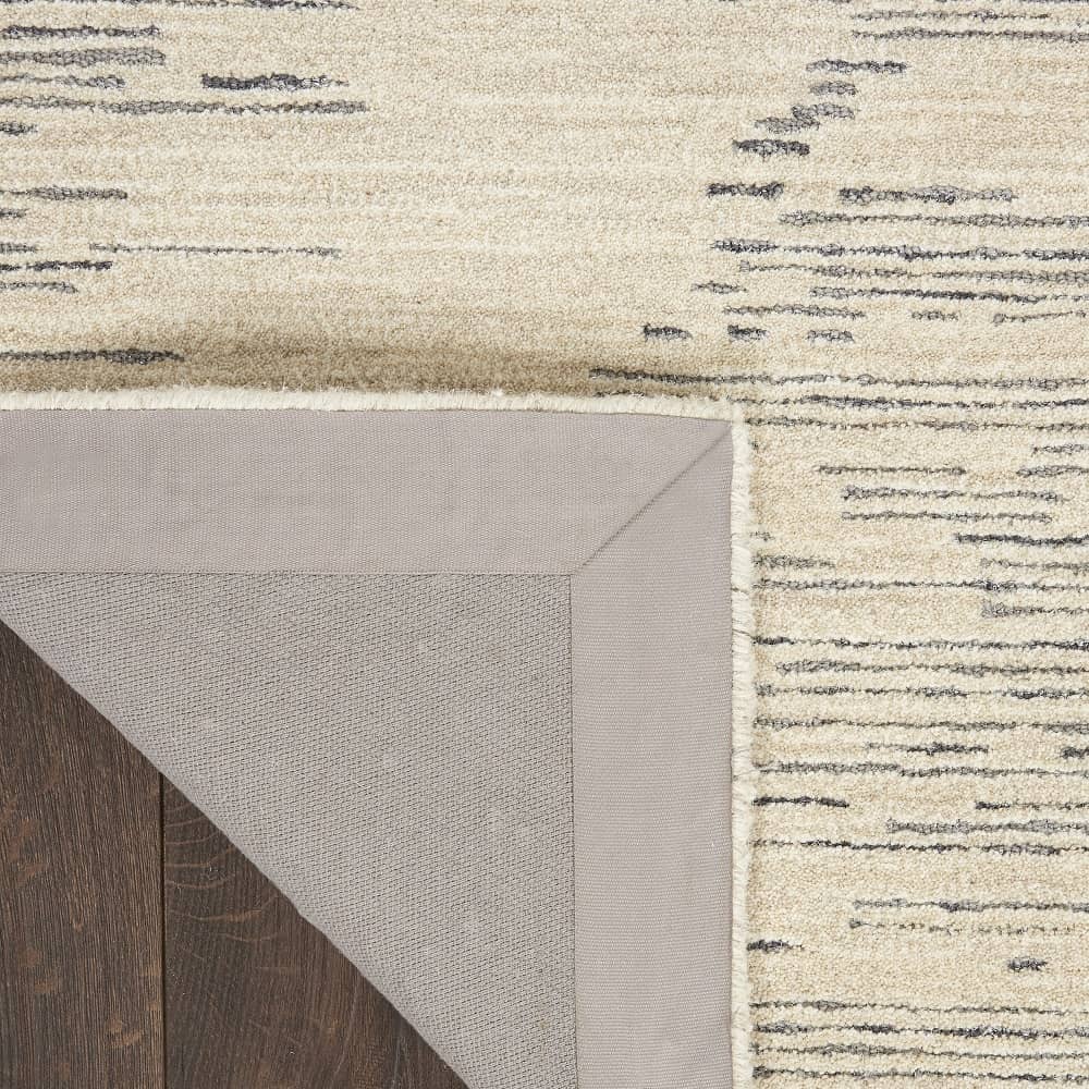 Michael Amini Modern Abstract Rectangle Area Rug Ma30 Star Ivory Grey SMR02 Made In India