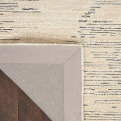 Michael Amini Modern Abstract Rectangle Area Rug Ma30 Star Ivory Grey SMR02 Made In India