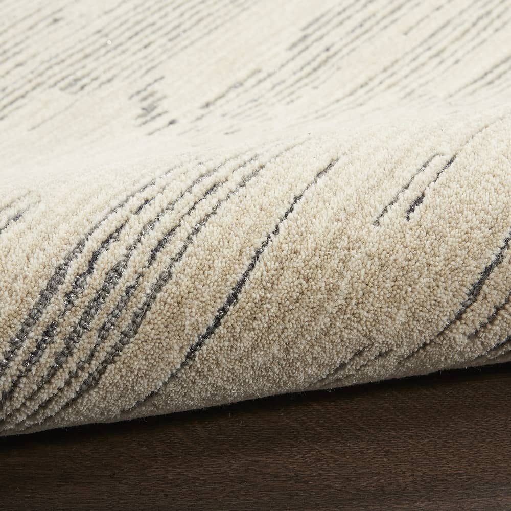 Michael Amini Modern Abstract Rectangle Area Rug Ma30 Star Ivory Grey SMR02 Made In India