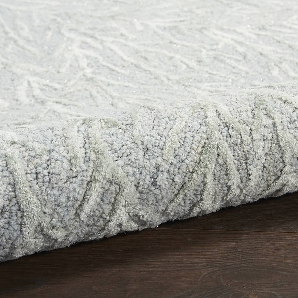 Michael Amini Modern Abstract Rectangle Area Rug Ma30 Star Light Blue SMR03 Made In India