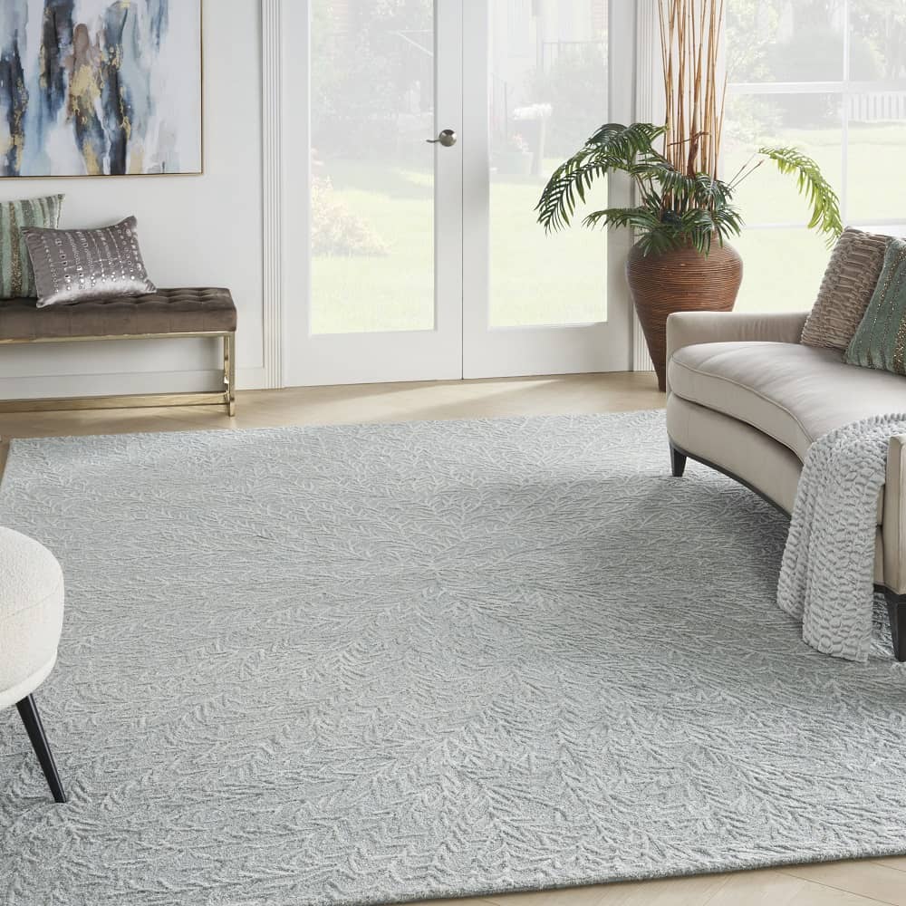 Michael Amini Modern Abstract Rectangle Area Rug Ma30 Star Light Blue SMR03 Made In India