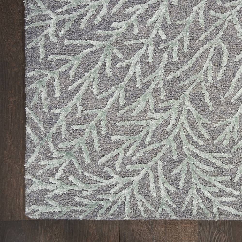 Michael Amini Modern Abstract Rectangle Area Rug Ma30 Star Slate Teal SMR03 Made In India