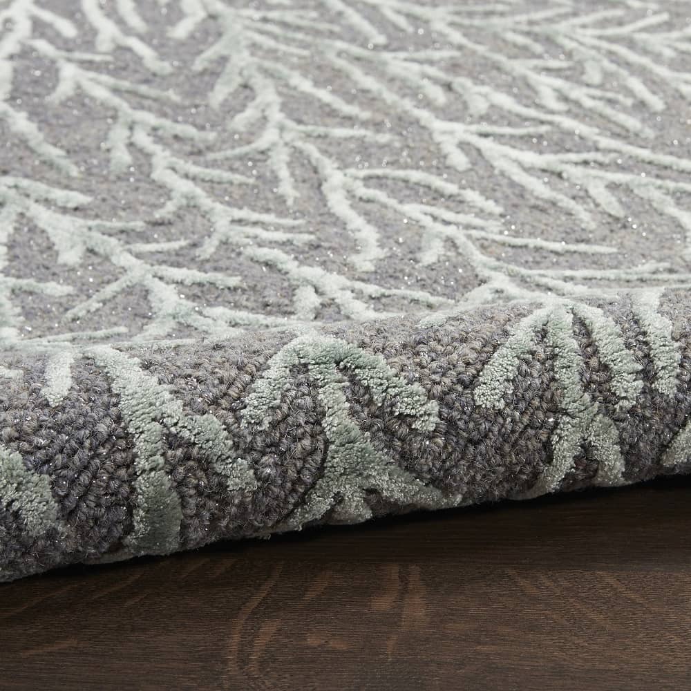 Michael Amini Modern Abstract Rectangle Area Rug Ma30 Star Slate Teal SMR03 Made In India